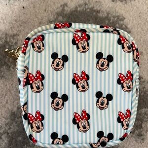 Disney x Stoney Clover Lane Mickey and Minnie head mini pouch w/ free gift